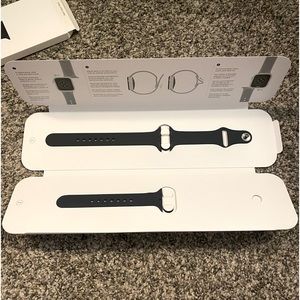 Space Black Stainless Steel Pin Apple Watch Band.  40 mm